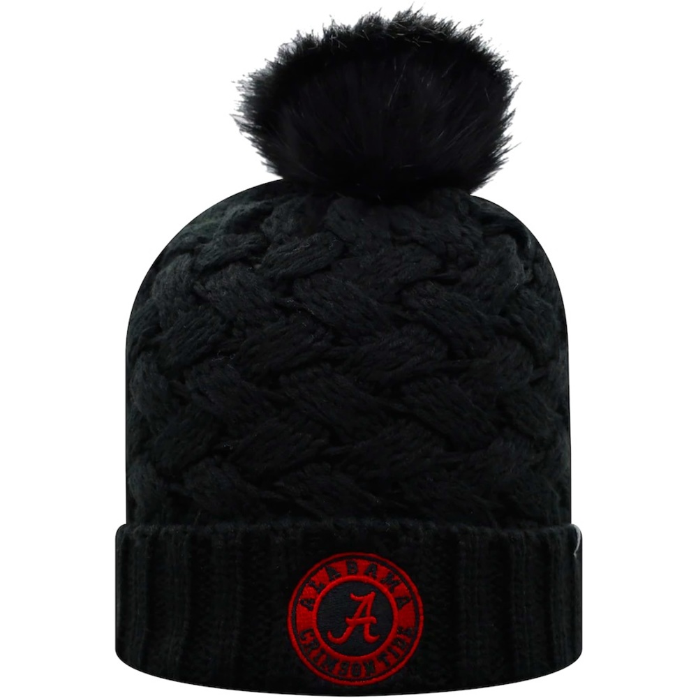 Alabama Crimson Tide Cuffed Hat w/Pom